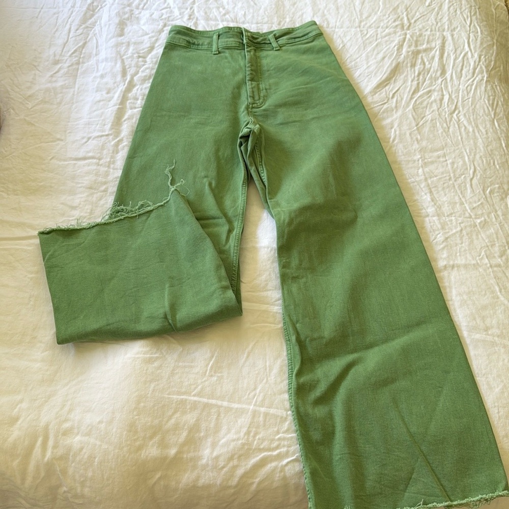 Zara green marine pants